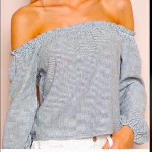 Brandy Melville striped cotton top size XS/M